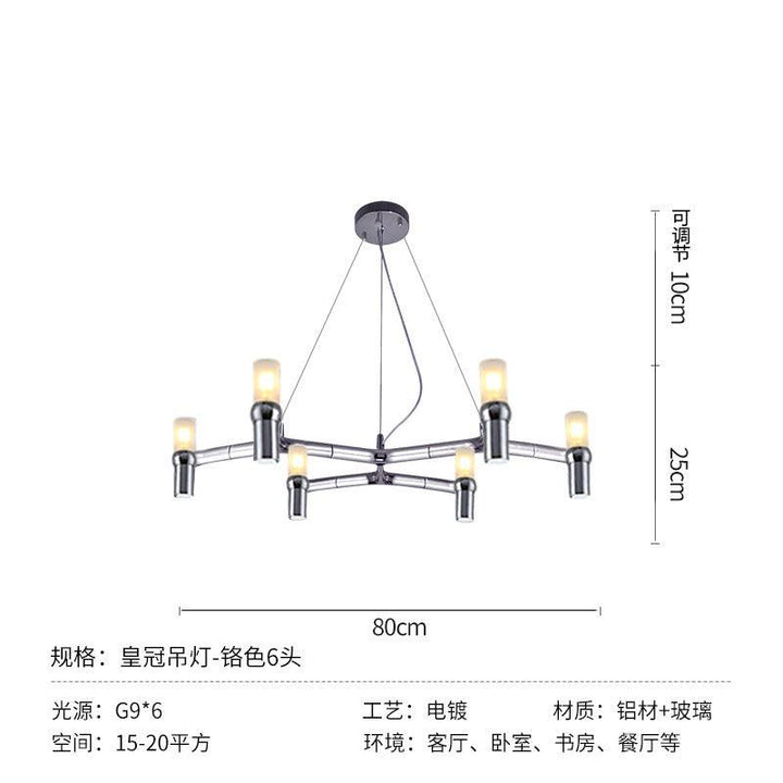 Italy Post-Modern Simple Multi-Layer Combination Chandelier Acmacp 1-Layer 6-head LED 