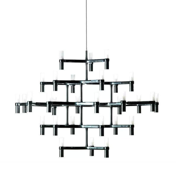 Italy Post-Modern Simple Multi-Layer Combination Chandelier Acmacp Black 1 layer 30 head LED 