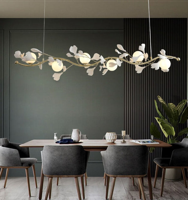 Designer Ginkgo Leaf Art Chandelier for Living Room Dining Room