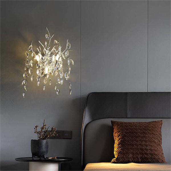 Italian Light Luxury Living Room Crystal Wall Lamp