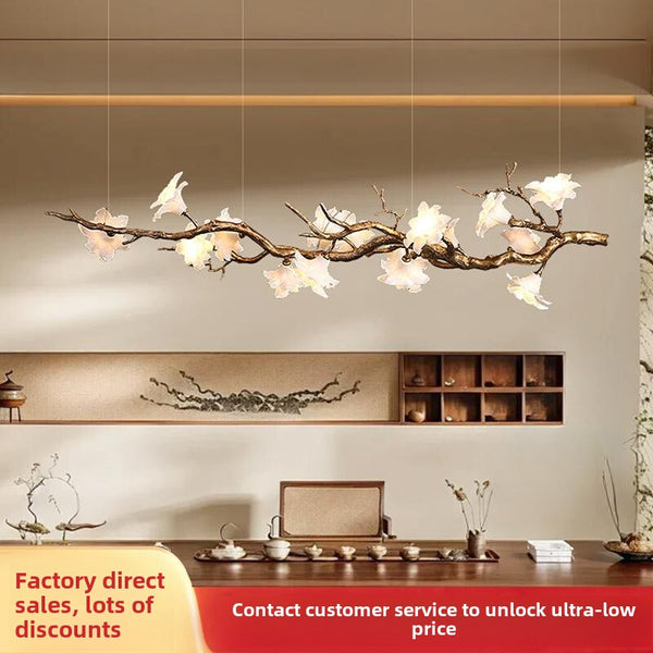 Zen new Chinese restaurant chandelier retro wabi wind B & B dining table bar light designer creative personalized lighting