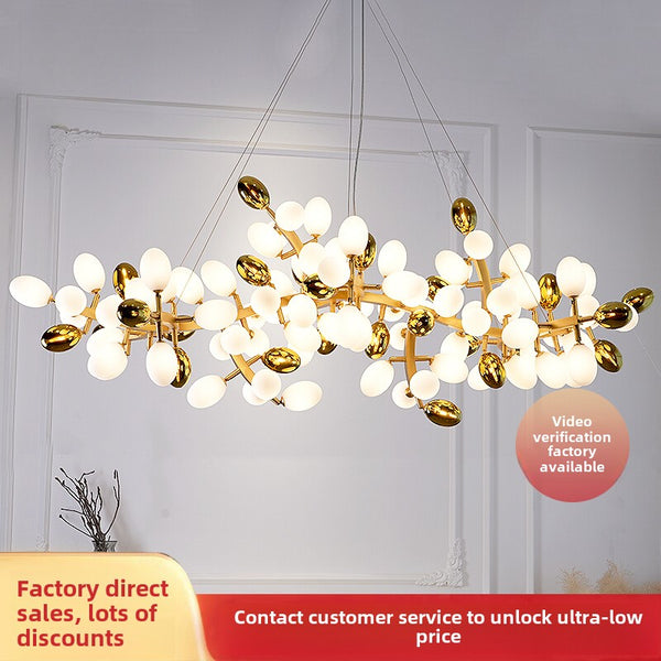 Postmodern light luxury restaurant bar chandelier creative personality art store commercial hotel lobby villa living room lamp