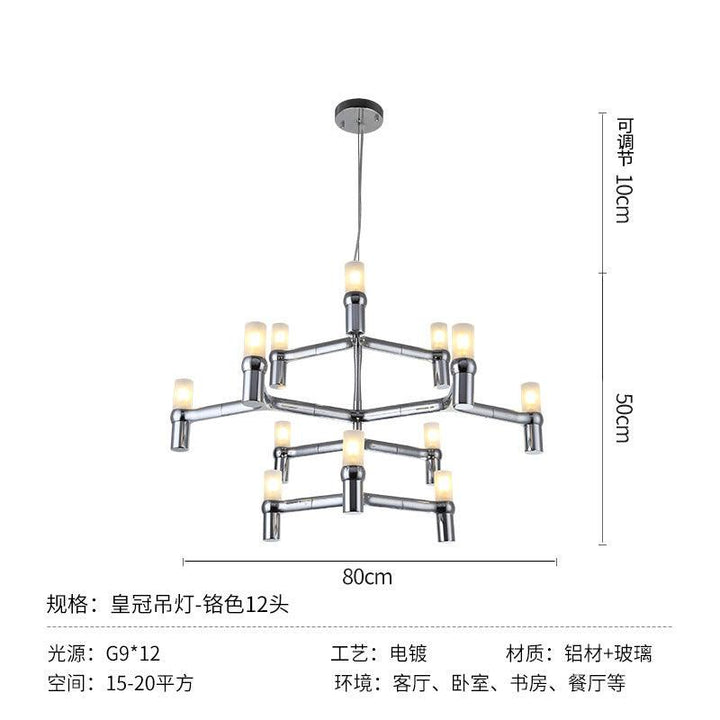 Italy Post-Modern Simple Multi-Layer Combination Chandelier Acmacp 3-layer 12-head LED 