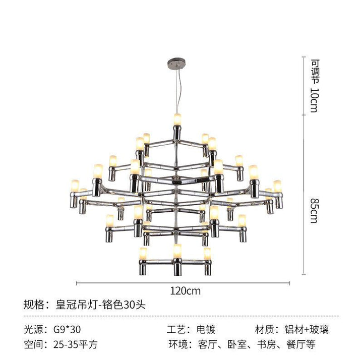 Italy Post-Modern Simple Multi-Layer Combination Chandelier Acmacp 5-layer 30-head LED 