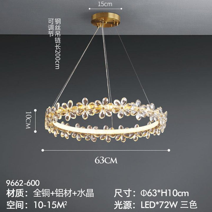 Light Luxury Crystal Atmospheric Lamps Chandelier Acmacp 9662-600 