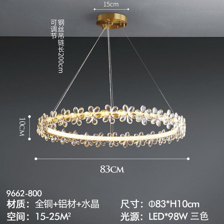 Light Luxury Crystal Atmospheric Lamps Chandelier Acmacp 9662-800 