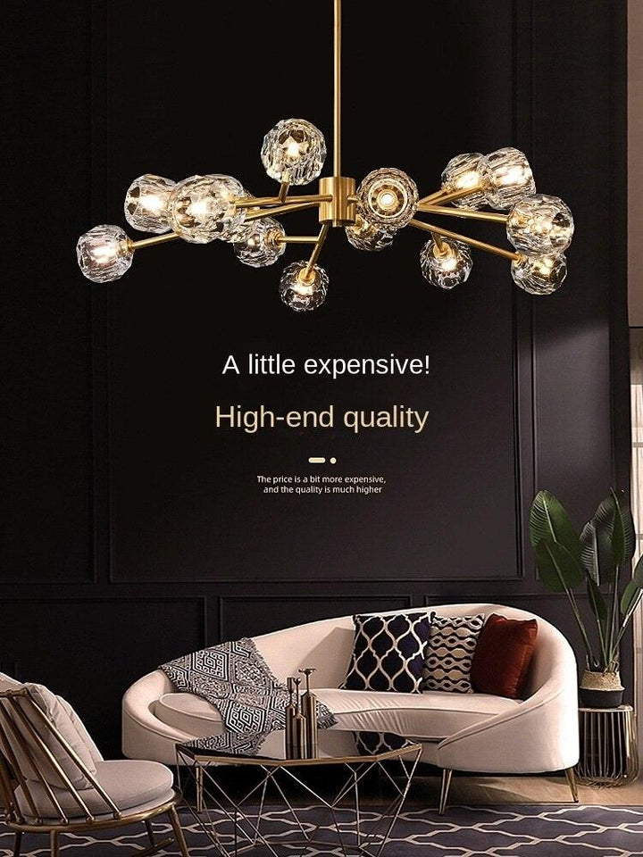 Magic Bean Molecular Copper Crystal Chandelier Acmacp 