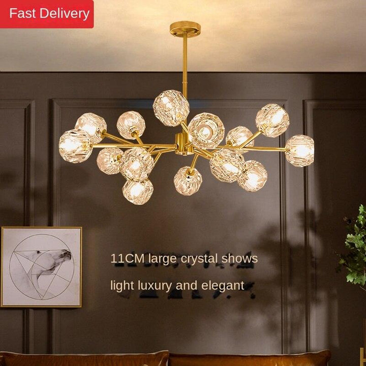 Magic Bean Molecular Copper Crystal Chandelier Acmacp 