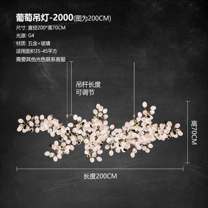 Modern Crystal Lamp Chandelier Acmacp 200cm long * H70cm 