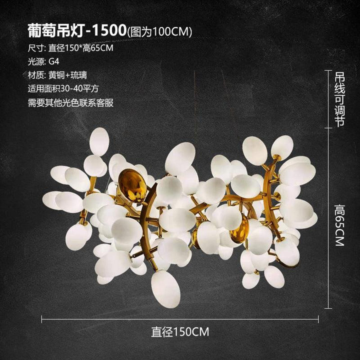 Modern Crystal Lamp Chandelier Acmacp Round diameter 150 * height 60cm 