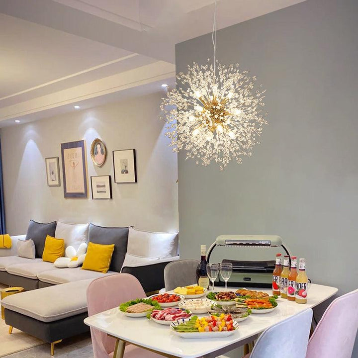Nordic Modern Dandelion Chandelier Crystal Lamp Acmacp 