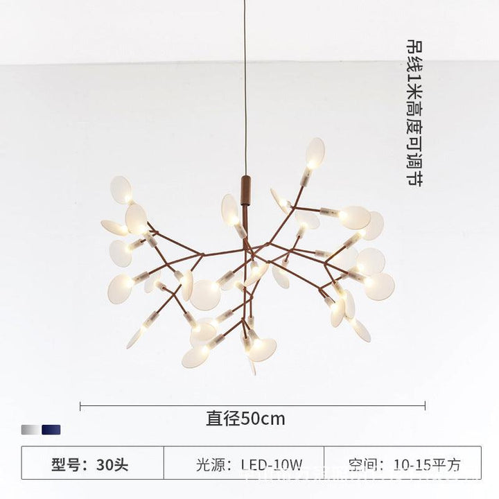 Nordic Simple Chandelier Firefly Dining-Room Lamp Acmacp 30 PCs-diameter 500mm Warm light basic 