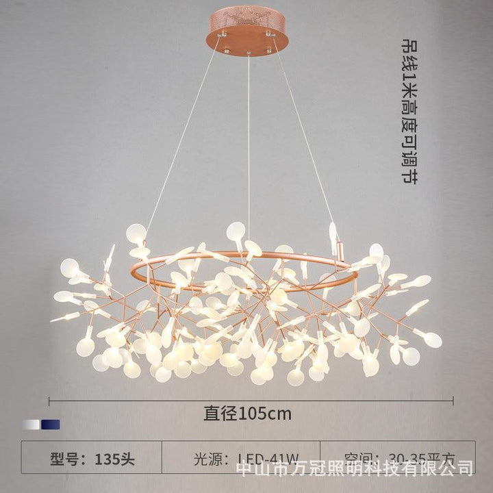 Nordic Simple Chandelier Firefly Dining-Room Lamp Acmacp Round 135 head diameter 1050mm Warm light basic 