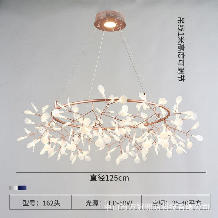 Nordic Simple Chandelier Firefly Dining-Room Lamp Acmacp Round 162 head diameter 1250mm Warm light basic 