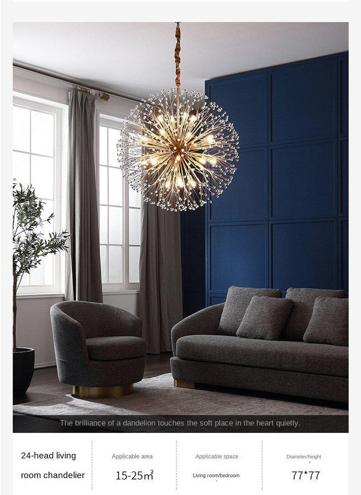 Post-Modern Dandelion Chandelier Nordic Villa Lamp Acmacp 