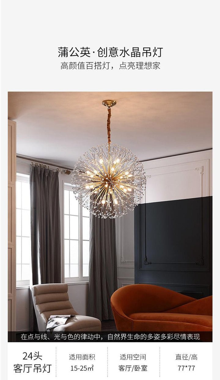 Post-Modern Dandelion Chandelier Nordic Villa Lamp Acmacp 