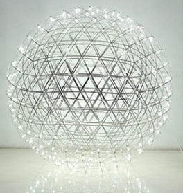 Spark Ball Chandelier Starry Ceiling Lamp Ball Acmacp Chrome warm light 30cm 18 beads 