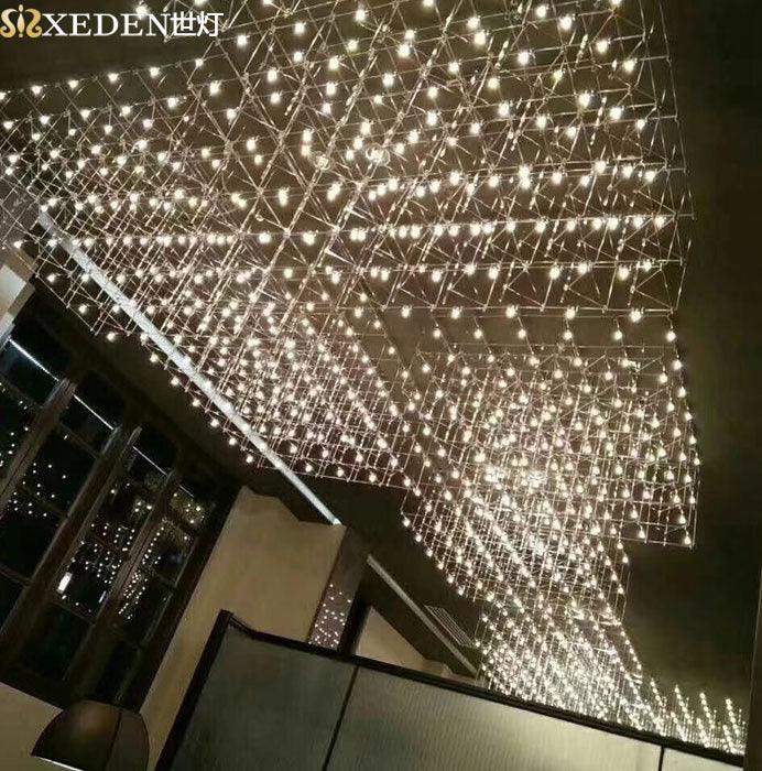 Starry Sky Decoration Engineering Lamp Cube Chandelier Acmacp 