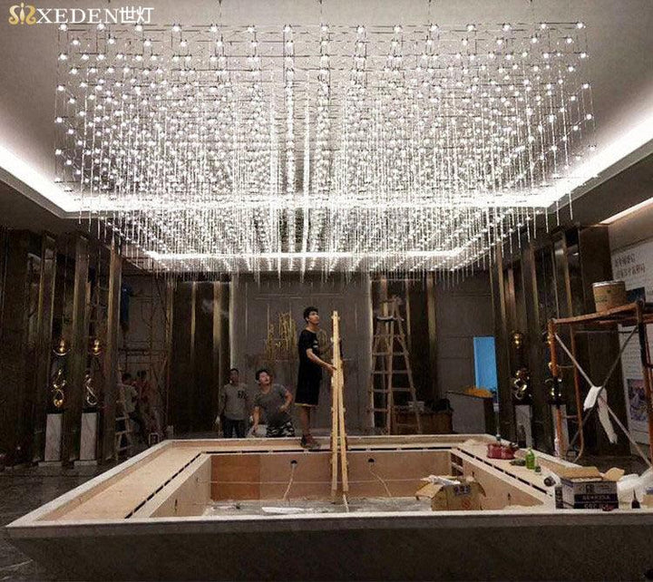 Starry Sky Decoration Engineering Lamp Cube Chandelier Acmacp 